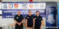 Policjant Szczecińskiej Drogówki na podium Mistrzostw Polski w Tenisie Stołowym