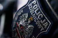 Naszywka na mundur policyjny z napisem: Policja dzielnicowy