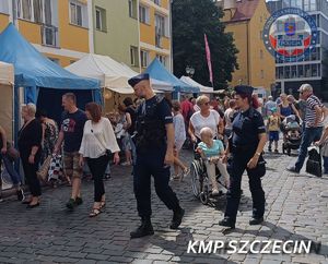 Szczecińscy policjanci dbali o bezpieczeństwo uczestników Jarmarku Jakubowego