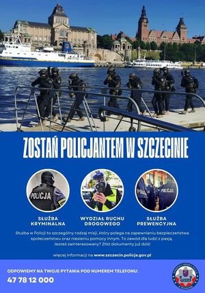 Zostań Policjantem w Szczecinie! Nie zwlekaj, złóż dokumenty