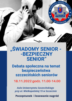 „Świadomy Senior – Bezpieczny Senior” - zaproszenie na ewaluacyjną debatę społeczną