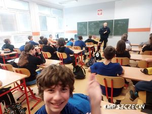 O bezpieczeństwie w „sieci” z uczniami szkoły podstawowej na terenie Niebuszewa
