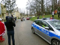 Motomikołaje w Szczecinie w asyście policjantów Ruchu Drogowego