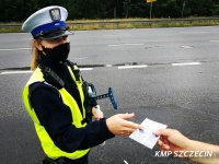 Wspólnie dla bezpieczeństwa - krajowe działania „Kaskadowy Pomiar Prędkości” w Szczecinie