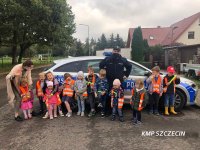 Bezpiecznie z Policją - Spotkanie z Przedszkolakami Przedszkola Montessori Pod Aniołami