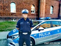 Szczeciński policjant udzielił seniorce pomocy przedmedycznej