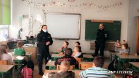 Stop przemocy rówieśniczej – spotkanie Policjantów ze Śródmieścia z uczniami Szkoły Podstawowej nr 61 w Szczecinie