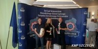Policjant Szczecińskiej Drogówki na podium Mistrzostw Polski w Tenisie Stołowym