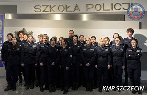 Szczecińscy maturzyści klas mundurowych z wizytą w Szkole Policji w Pile