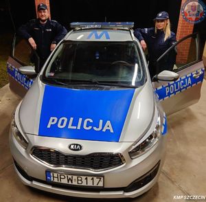 Chciał targnąć się na swoje życie – policjanci przybyli na czas- post Joanna Sawicka i mł.asp. Wojciech Koziński