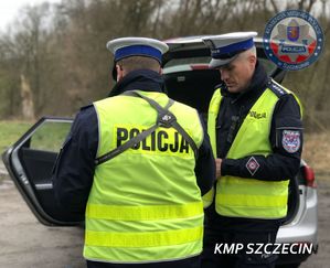 Działania „NURD” na szczecińskich drogach z policyjnym dronem