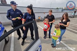 Wyścigi rowerkowe z udziałem szczecińskich policjantów