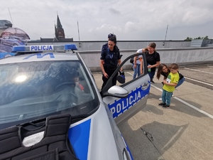 Wyścigi rowerkowe z udziałem szczecińskich policjantów