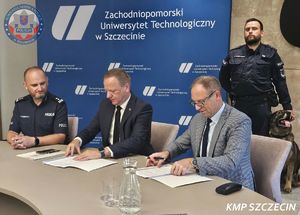 Szczecińscy policjanci otrzymają nowego psa służbowego. Zakup jest wspierany przez Zachodniopomorski Uniwersytet Technologiczny