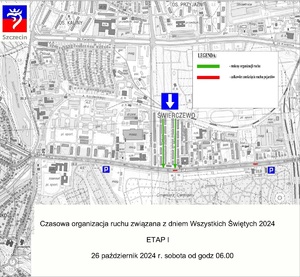 Organizacja ruchu podczas „Wszystkich Świętych” 2024 w Szczecinie. Policjanci apelują o korzystanie z transportu publicznego