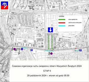 Organizacja ruchu podczas „Wszystkich Świętych” 2024 w Szczecinie. Policjanci apelują o korzystanie z transportu publicznego