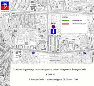 Organizacja ruchu podczas „Wszystkich Świętych” 2024 w Szczecinie. Policjanci apelują o korzystanie z transportu publicznego