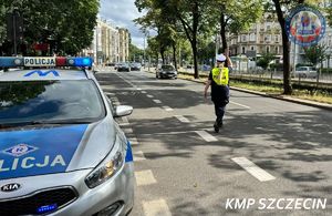 Policyjne działania „Pieszy i rower” na terenie Szczecina