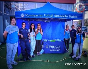 Policjanci z Dąbia spotkali się z mieszkańcami Prawobrzeża w sklepie Decathlon