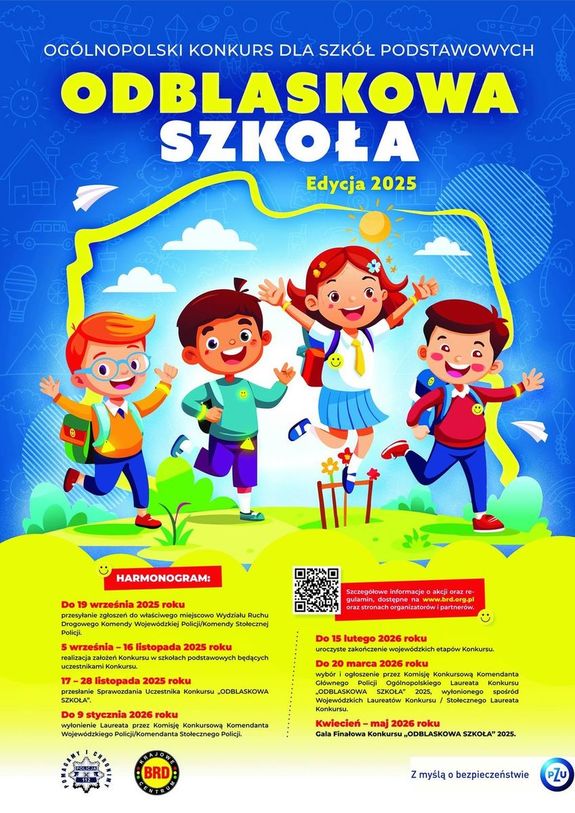 Ogólnopolski konkurs „Odblaskowa szkoła&quot; 2025 - rozpoczęty