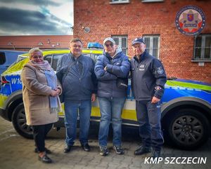 Bohaterski Kuba Znojek odwiedził szczecińskich policjantów. Niesamowita walka o powrót do sprawności inspiruje