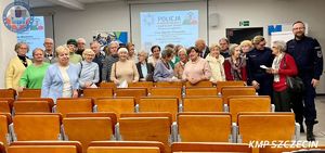 Rozsądny senior w obliczu zagrożeń - kolejne spotkanie edukacyjne z policjantami w Szczecinie