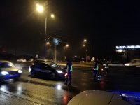 Policjanci Ruchu Drogowego podczas działań &quot;Trzeźwość&quot;