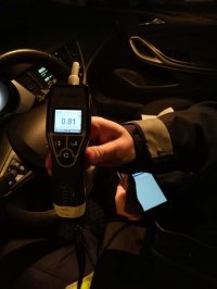 Policjanci Ruchu Drogowego podczas działań &quot;Trzeźwość&quot;