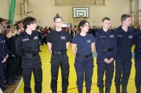 Podziękowania dla uczniów klas mundurowych