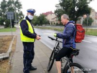 Szczecińska drogówka dba o bezpieczeństwo pieszych i rowerzystów