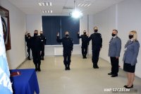 Nowi policjanci w Komendzie Miejskiej w Szczecinie złożyli ślubowanie