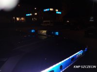 Nocne działania na terenie Komisariatu Policji Szczecin - Nad Odrą