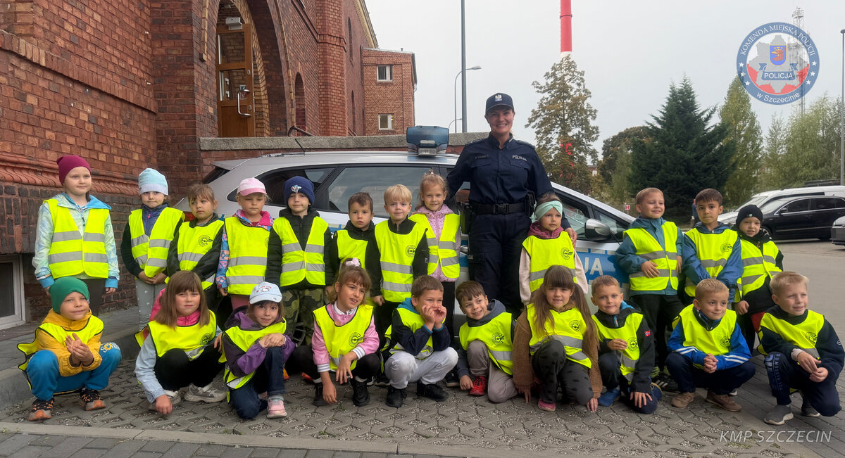 Spotkanie przedszkolaków z policjantami w Szczecinie